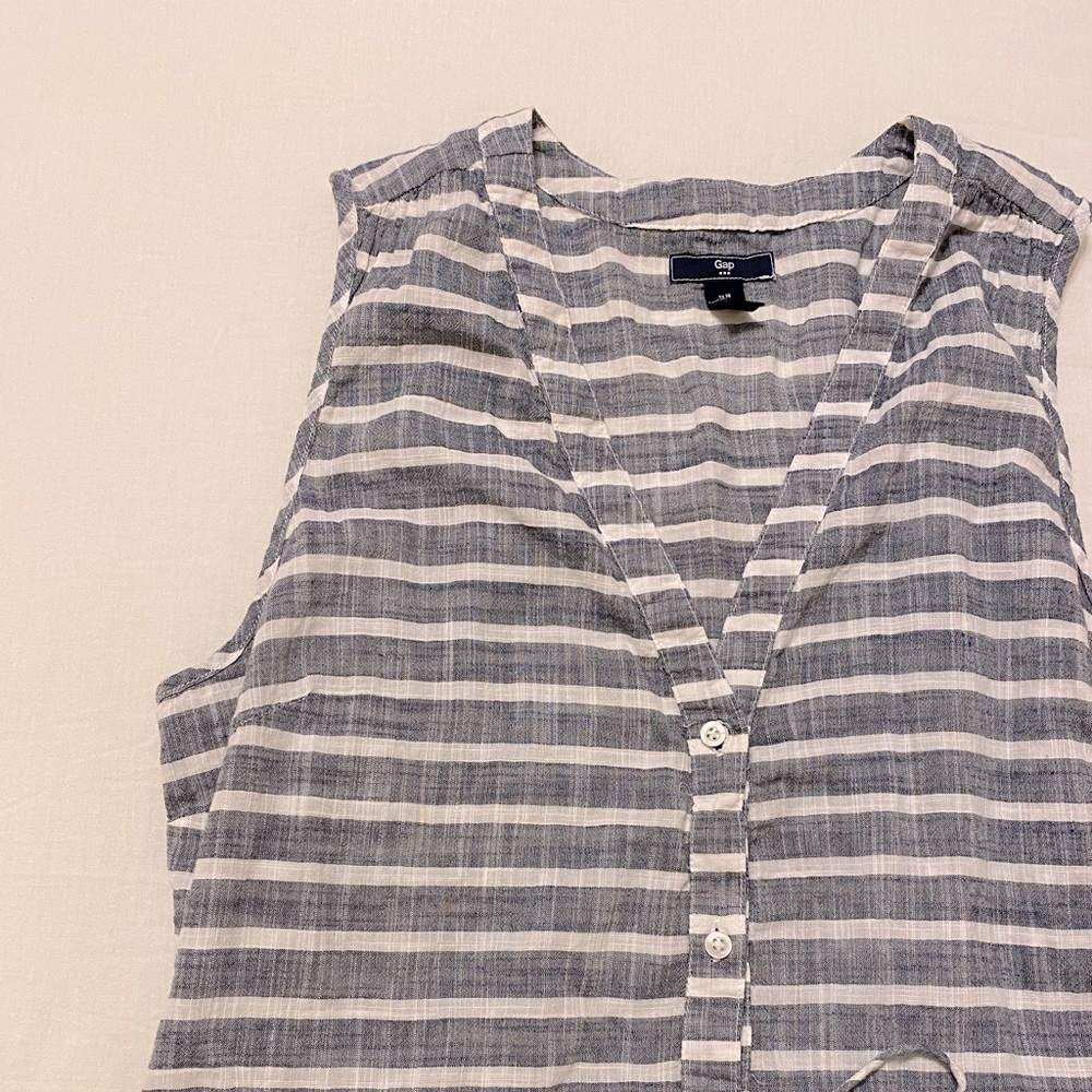 GAP Chambray Striped Sundress